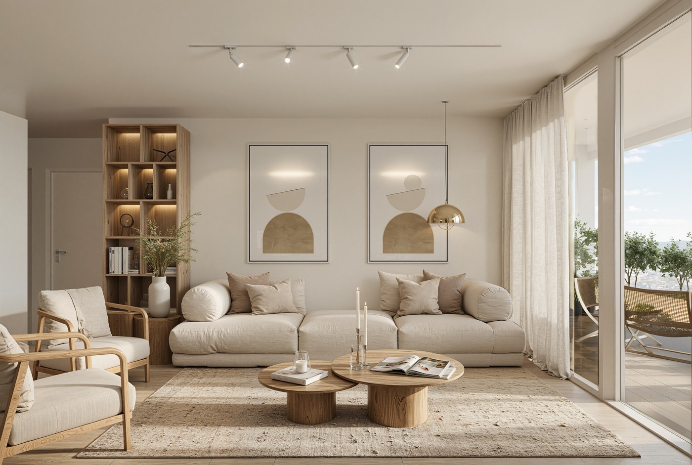 Neora, intérieur de l'appartement à Herve